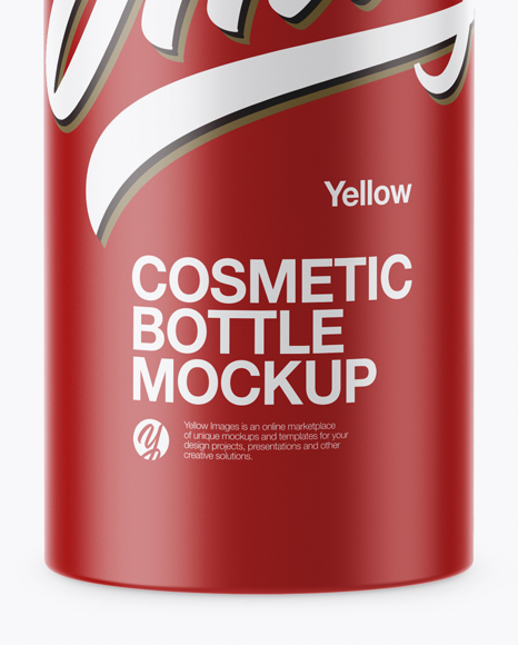 Matte Cosmetic Bottle Mockup PSD #1