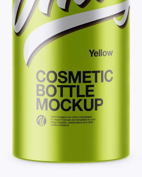 Metallic Cosmetic Bottle Mockup PSD #1