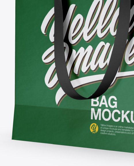 Matte Bag Mockup    Half Side View PSD #2
