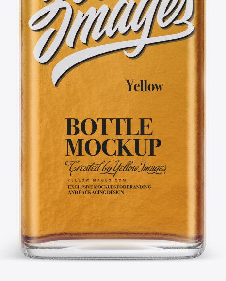 Glass Bottle Mockup PSD #1