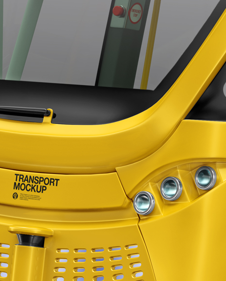 Minibus Mockup   Half Side View PSD #6