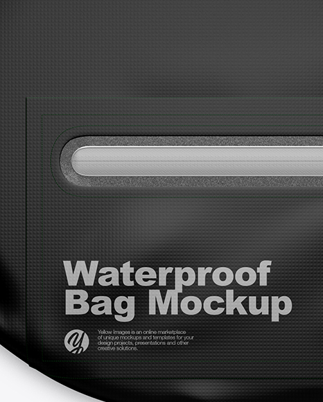 Waterproof Bag Mockup Top View In Apparel Mockups On Yellow Images Object Mockups