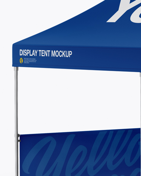 Display Tent Mockup - Half Side View