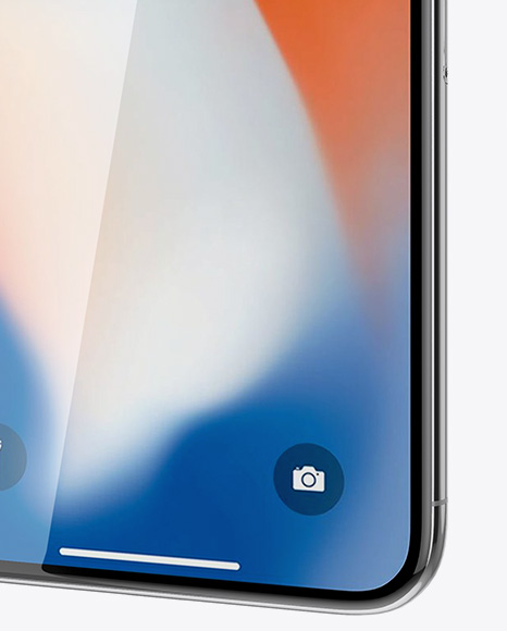 Apple iPhone X Mockup - Half Side View