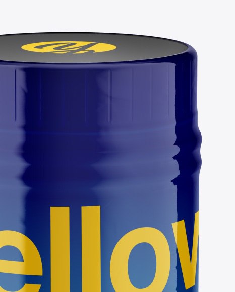 Plastic Jar in Shrink Sleeve Mockup   Front View (High Angle Shot) PSD #2