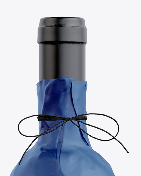 Wine Bottle in Matte Paper Wrap