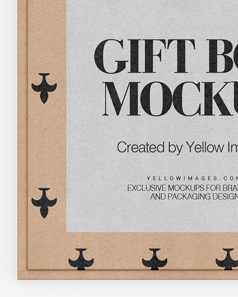 Download Kraft Gift Box With Apple Iphone X Mockup Top View In Packaging Mockups On Yellow Images Object Mockups Yellowimages Mockups