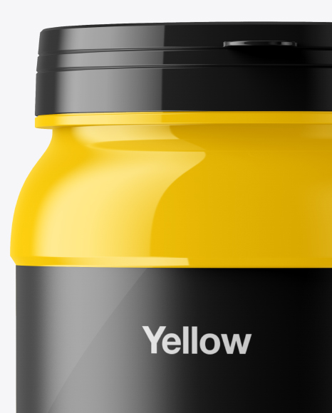 Glossy Jar Mockup PSD #2