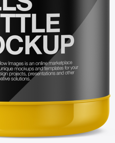 Glossy Bottle Mockup PSD #1