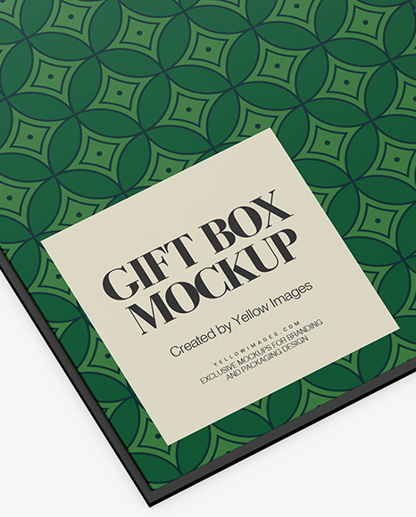 Download Glossy Gift Box With Apple Iphone X Mockup Half Side View In Packaging Mockups On Yellow Images Object Mockups