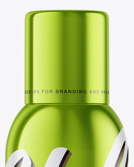 150ml Metallic Spray Bottle Mockup