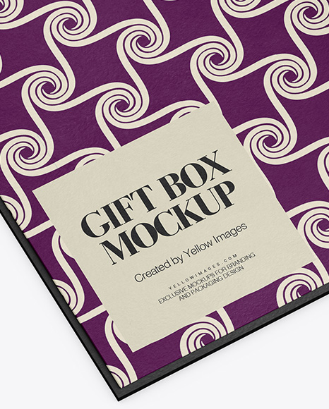 Download Textured Gift Box Mockup