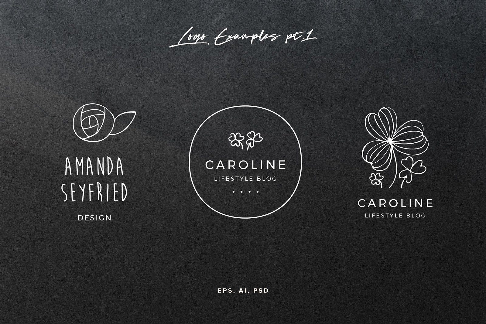 50 Hand Drawn Logo Elements