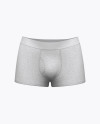 Melange Men's Boxer Briefs Mockup - Back Half Side View - Free Download  Images High Quality PNG, JPG - 30179