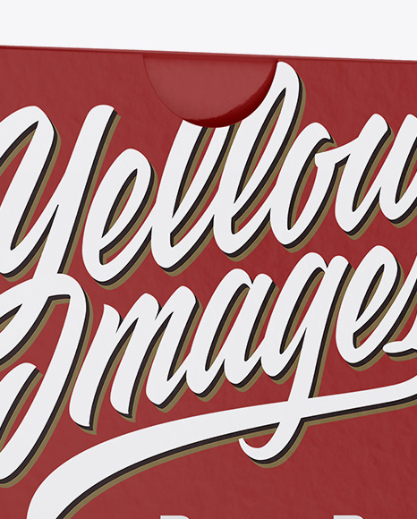 Paper Box Mockup   Half Side View PSD #2