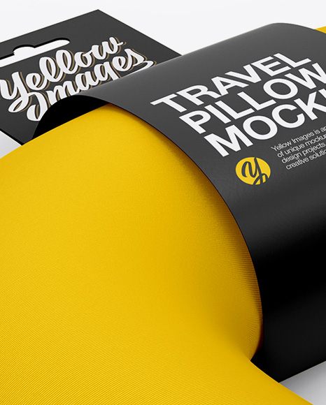 Download Travel Pillow Mockup - Half Side View in Object Mockups on ...