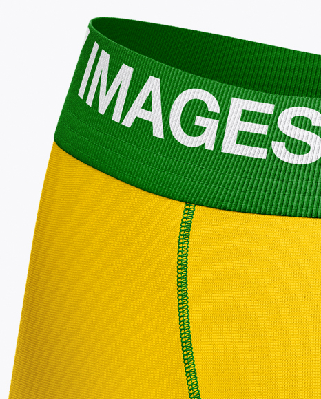 Men S Boxer Briefs Mockup Back View In Apparel Mockups On Yellow Images Object Mockups