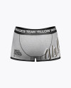 Download Melange Men's Boxer Briefs Mockup - Back View in Apparel ...