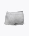 Melange Men's Boxer Briefs Mockup - Back Half Side View - Free