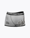 Melange Men's Boxer Briefs Mockup - Back Half Side View