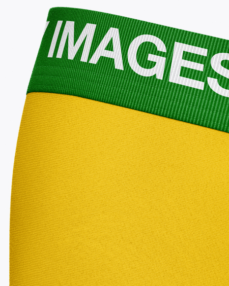 Men S Boxer Briefs Mockup Half Side View In Apparel Mockups On Yellow Images Object Mockups