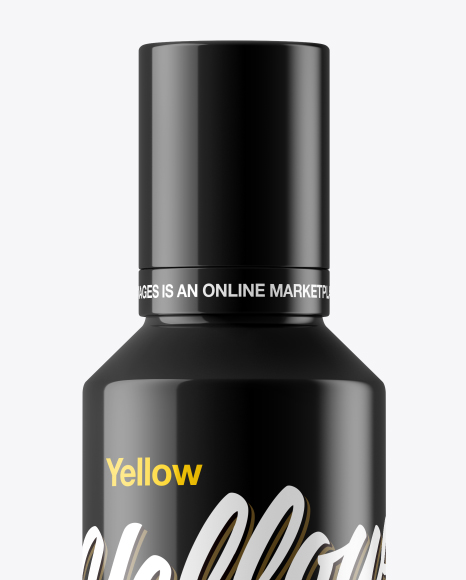 Glossy Plastic Bottle Mockup PSD #2