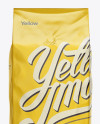 Download 2,5 kg Matte Metallic Coffee Bag With Valve Mockup - Front ... Yellowimages Mockups