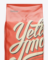 Download 2,5 kg Matte Metallic Coffee Bag With Valve Mockup - Front ... Yellowimages Mockups