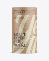 Download Middle Kraft Paper Tube Mockup – Front View in Tube ... Yellowimages Mockups