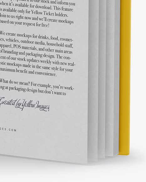 Opened Book W  Matte Cover Mockup   Front View (High Angle Shot) PSD #1