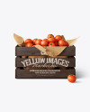 Wooden Crate With Tomatoes Mockup