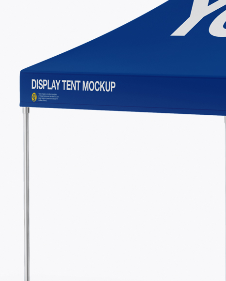 Download Display Tent W One Wall Mockup Half Side View In Outdoor Advertising Mockups On Yellow Images Object Mockups