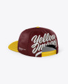 Download Snapback Cap Mockup - Back Half Side View in Apparel ...