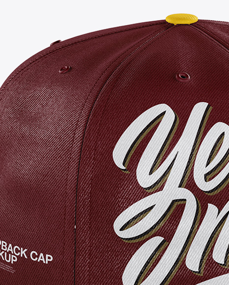 Download Snapback Cap Mockup Right Half Side View