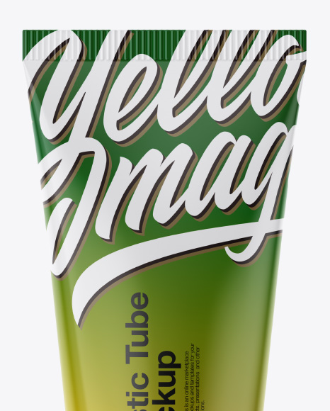 Download Glossy Plastic Tube Psd Mockup Front View Yellowimages