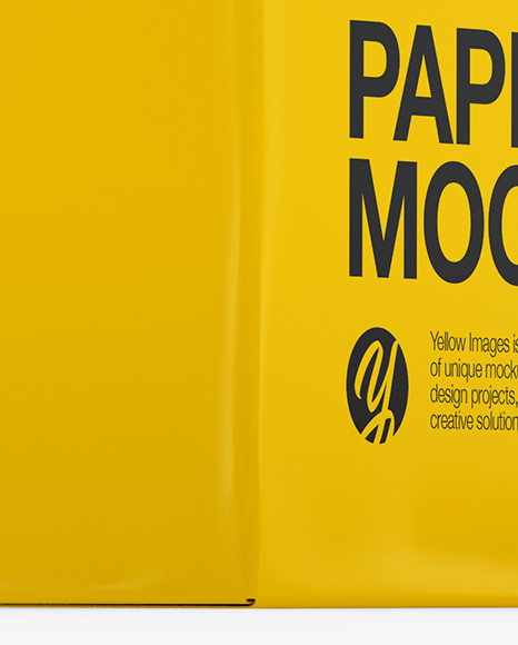 Paper Box Mockup   Half Side View PSD #4