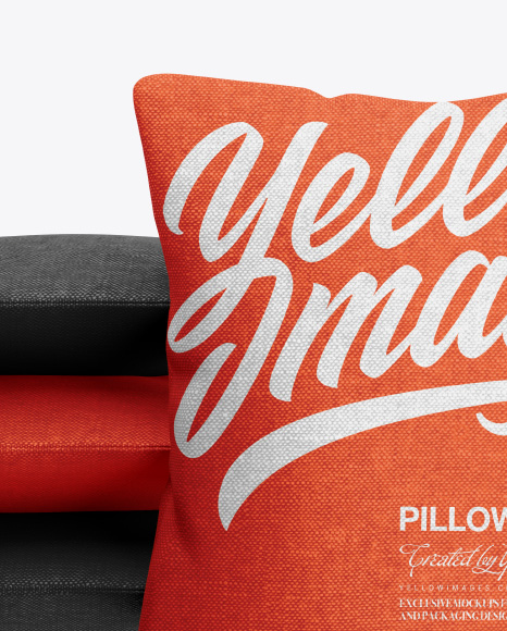 Pillows Mockup   Front View PSD #1