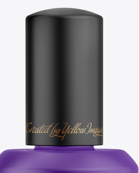 Download Matte Nail Polish Bottle Mockup Front View In Bottle Mockups On Yellow Images Object Mockups PSD Mockup Templates