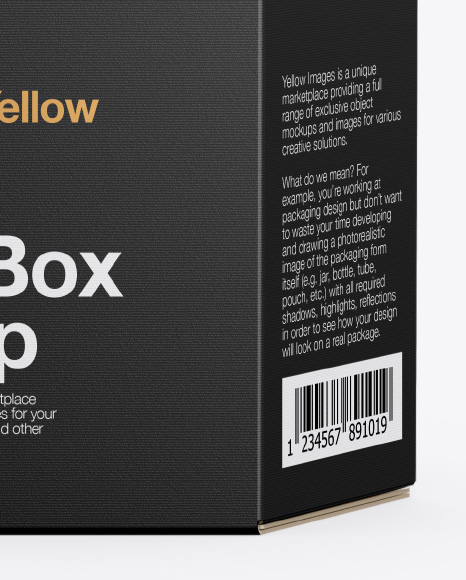 Download Box Mockup Front View In Box Mockups On Yellow Images Object Mockups