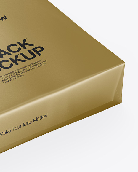 Download Metallic A4 Size Paper Sheet Pack Mockup - Half Side View in Packaging Mockups on Yellow Images ...