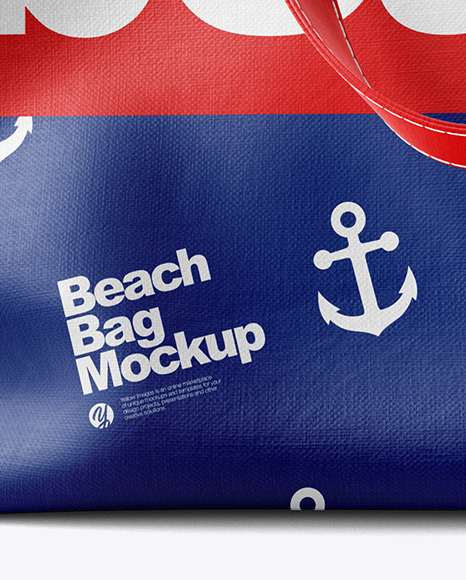 Download Beach Bag Mockup - Front View in Object Mockups on Yellow ...