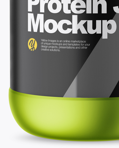 Metallic Protein Jar Mockup PSD #4