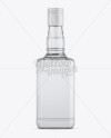 Download Clear Glass Vodka Bottle Mockup - Front View in Bottle Mockups on Yellow Images Object Mockups