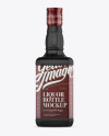 Black Matte Liquor Bottle Mockup - Front View - download high