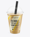 Download Bubble Tea Cup Mockup in Cup & Bowl Mockups on Yellow Images Object Mockups