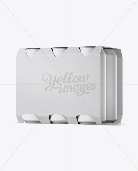 Download Paper 6 Pack Cans Mockup Halfside View Eye Level Shot In Can Mockups On Yellow Images Object Mockups Yellowimages Mockups