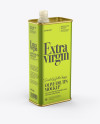 Download Opened Olive Oil Tin Can Mockup - Half-Side View in Can Mockups on Yellow Images Object Mockups