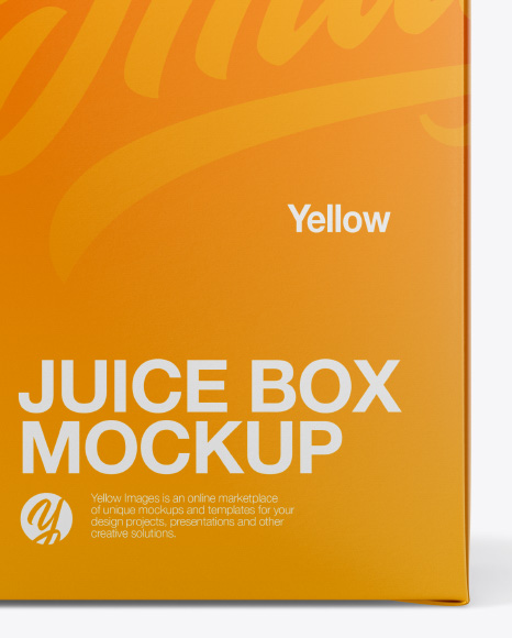 Download Juice Box Mockup Front View In Packaging Mockups On Yellow Images Object Mockups Yellowimages Mockups