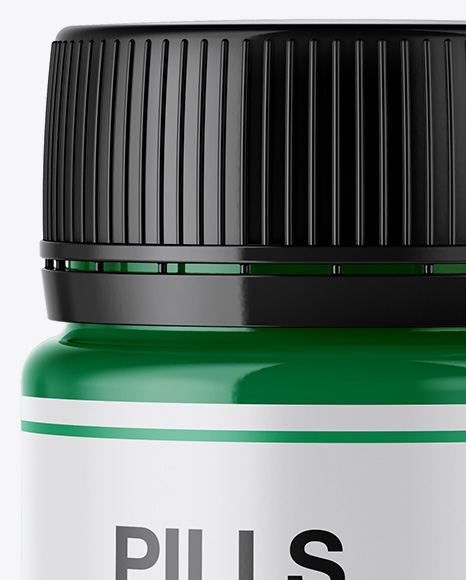 Glossy Pills Bottle Mockup PSD #2