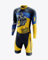 Men’s Cycling Skinsuit LS mockup (Half Side View)